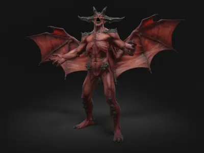 Devil Rigged 3D model