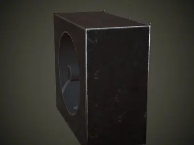 Wall Fan PBR Low Poly Low-poly 3D model