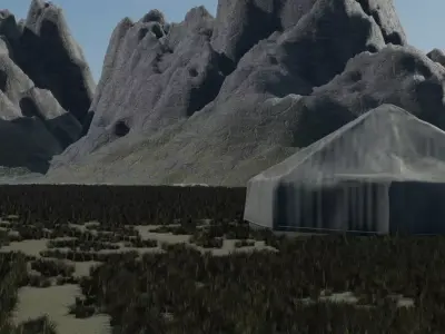 Glacial Outpost 3D model