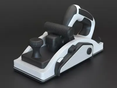 Industrial Equipment Planer Low-poly 3D model