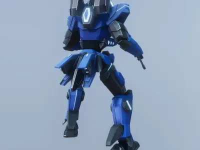 Robot Type A Free low-poly 3D model
