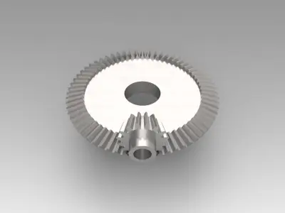 Pinion conical 3D model from CGTrader
