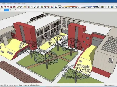 Sketchup Kindergarten A4 3D model