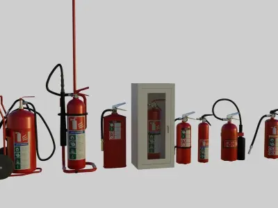 Fire Extinguishers collection vol 2 - Emergency Equipment 3D model