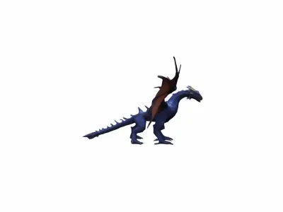 High Render Bahamut Is A Legendary God Like Dragon  3D model