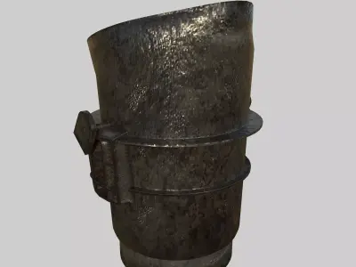 Laddle Bucket Low-poly 3D model