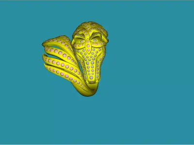 horse snake 3D model