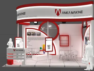 Exhibition Stand - ST0063 3D model