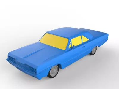 Dodge Polara 1966 Classic Car 3D print model