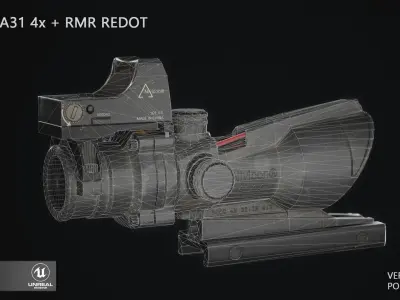 Nivicon ACOG TA31 - Gamemesh Low-poly 3D model