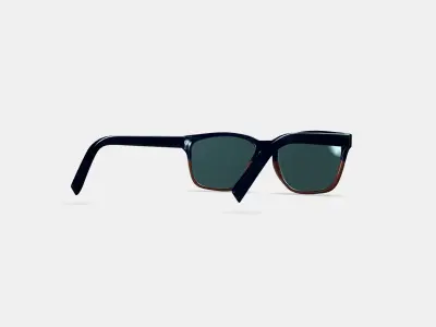 Barkley Sunglasses in Antique Shale Fade Low-poly 3D model