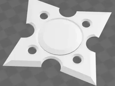 3D Printable Shurriken Free 3D model
