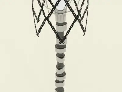 Industrial camshaft lamp 3D model