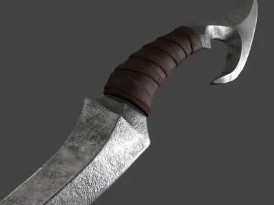 Dagger Ancient Weapon Low-poly 3D model