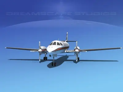 Swearingen SA226 Bearskin Airlines 1 3D model