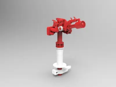 Extinguishing monitor for rescue cruiser Hermann Rudolf Meyer 3D print model