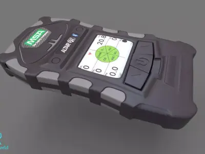 Product model device Meter industrial Low-poly 3D model