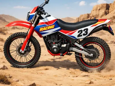 Enduro Dirt Bike Racing 250cc 3D Model  3D print model