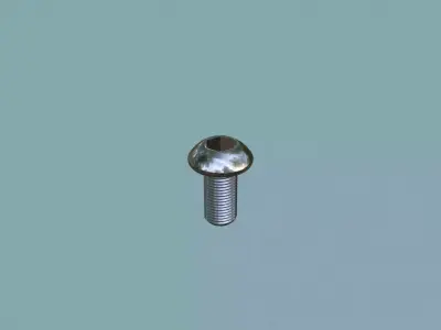 Collection of Steel Stained Bolt Allen Dome PBR 4K 3D Model Pack