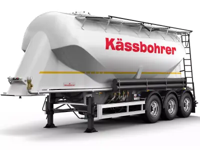 Cement Trailer KASSBOHRER 3D model