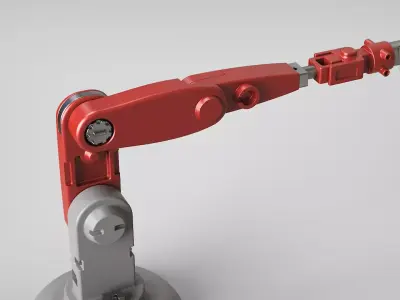 Robotic arm mechanical style industrial 3D model