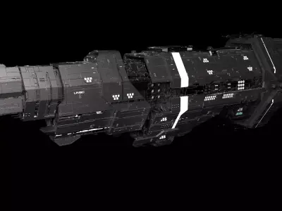 Marathon Class Heavy Cruiser 3D model