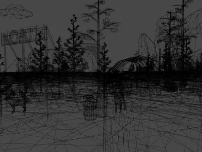 LOW POLY WORLD - NORTH Low-poly 3D model