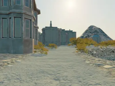 Autumn Village 3D model purchase
