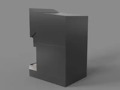 Automatic Beverage Vending Machine - Counter Soda Fountain 3D model