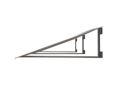 Tin Roof v1 001 Low-poly 3D model