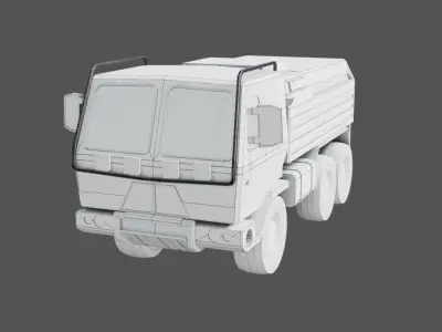  Military Truck - Low poly - PBR - Game ready Low-poly 3D model