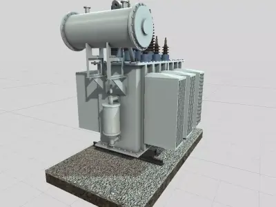 Autotransformer for VR AR Low-poly 3D model