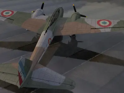 Amiot 354 3D model