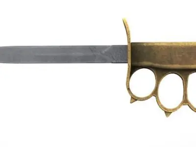 Trench Knife 3D model