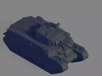 M6A1 Tank 3D model