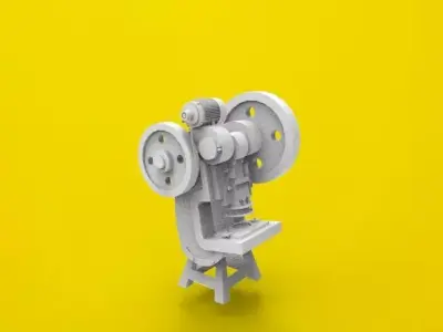 Machine press 3D print model