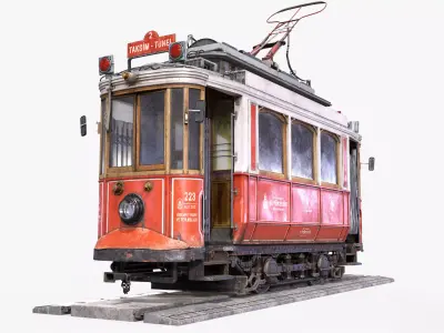 Old Tram Istanbul 3D model purchase