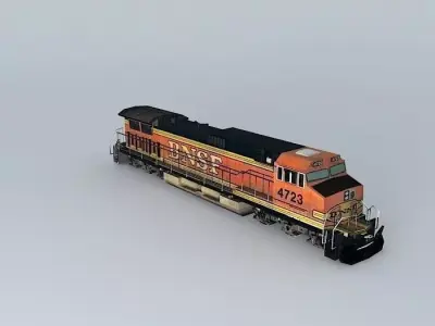 Eco Rail Dash 9 Dummy! Weathered Free 3D model