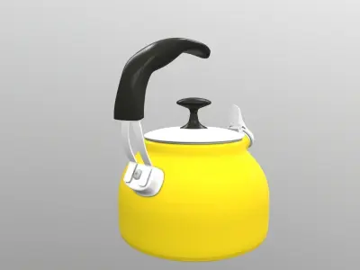 Steel Teakettle 3D model