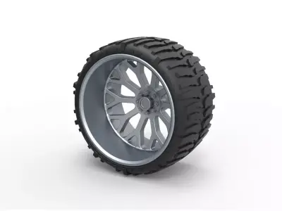 Offroad wheel for lifted trucks 2 3D print model