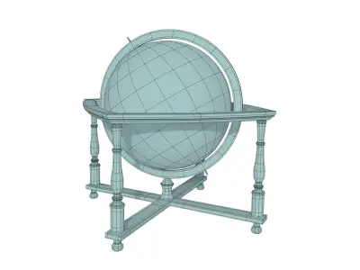 Vintage Globe 3D model