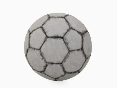 Dirty Soccer Ball 01 3D model