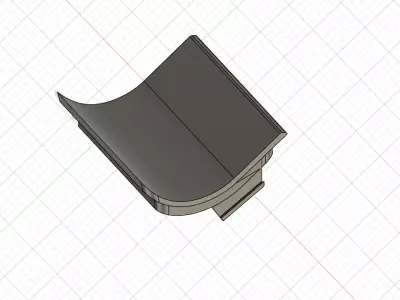 Volvo 740 760 bumper hook cover 3D print model