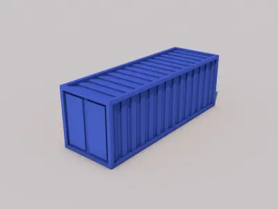 Container shipping Low-poly 3D model get