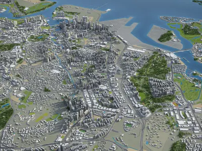 Singapore 3D model get