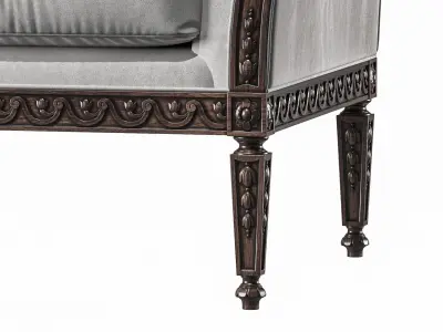 juliettes interiors italian armchair art 147 3D model