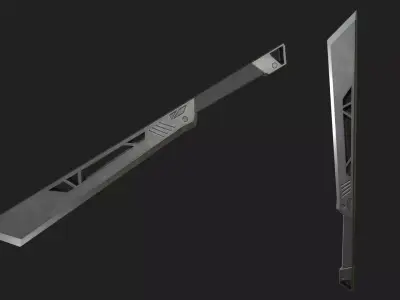 Modern blade Low-poly 3D model
