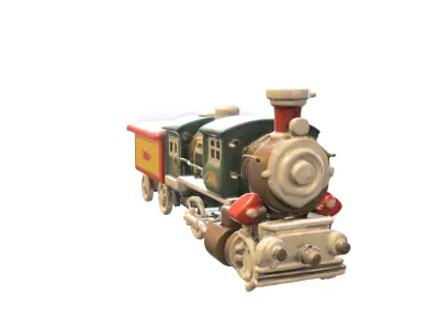 Vintage Steam Locomotive Collection 3D model