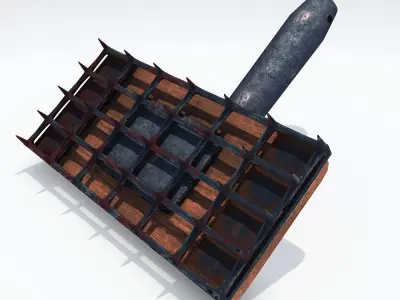 Grater metal tool 3D model