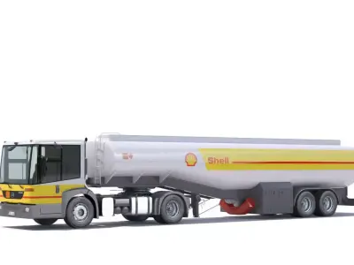 Mercedes Econic  airport refueler 3D model